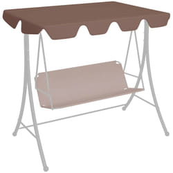 Baldacchino per Dondolo Giardino Marrone 188/168x110/145 cm