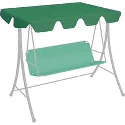 Baldacchino per Dondolo da Giardino Verde 150/130x70/105 cm