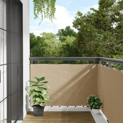 Vidaxl - Paravento da Balcone Beige in Tessuto Oxford con Corda varie dimensioni dimensioni : 90x300 cm