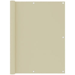 Telo frangivista per balcone, Paravento da Balcone Crema 120x600 cm Tessuto Oxford Vidaxl