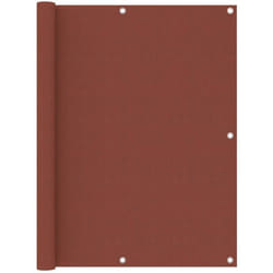 Vidaxl - Telo frangivista per balcone, Paravento da Balcone Terracotta 120x400 cm Tessuto Oxford