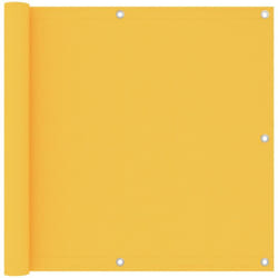 Vidaxl - Paravento da Balcone Giallo in Tessuto Oxford con Corda varie dimensioni dimensioni : 90x500 cm