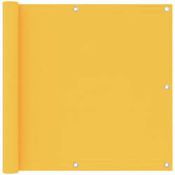 Telo frangivista per balcone, Paravento da Balcone Giallo 90x600 cm Tessuto Oxford Vidaxl