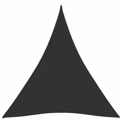 vidaXL Parasole a Vela Oxford Triangolare 5x7x7 m Antracite - Vista aggiuntiva 2