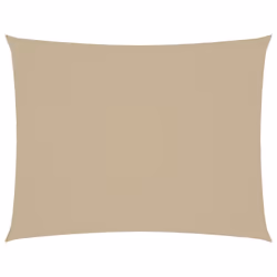 vidaXL Parasole a Vela Oxford Rettangolare 2,5x3,5 m Beige - Vista aggiuntiva 2