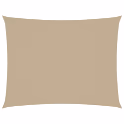 vidaXL Parasole a Vela Oxford Rettangolare 3,5x4,5 m Beige - Vista aggiuntiva 2