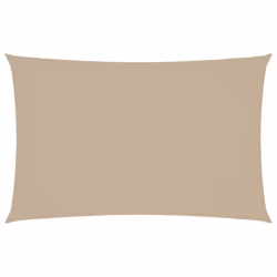 vidaXL Parasole a Vela Oxford Rettangolare 4x7 m Beige - Vista aggiuntiva 2
