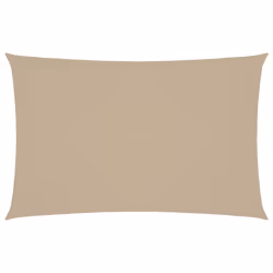 vidaXL Parasole a Vela Oxford Rettangolare 5x8 m Beige - Vista aggiuntiva 2
