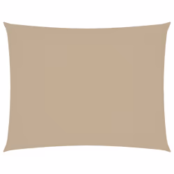 vidaXL Parasole a Vela Oxford Rettangolare 6x7 m Beige - Vista aggiuntiva 2