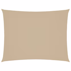 vidaXL Parasole a Vela Oxford Rettangolare 6x8 m Beige - Vista aggiuntiva 2