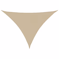 vidaXL Parasole a Vela Oxford Triangolare 3x4x4 m Beige - Vista aggiuntiva 2
