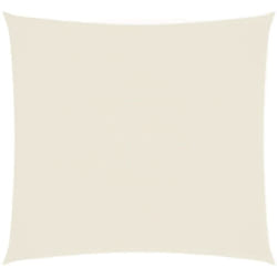 Parasole a Vela in Tela Oxford Quadrato 4,5x4,5 m Crema Vidaxl 48180