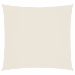 vidaXL Parasole a Vela in Tela Oxford Quadrata 7x7 m Crema - Vista aggiuntiva 2