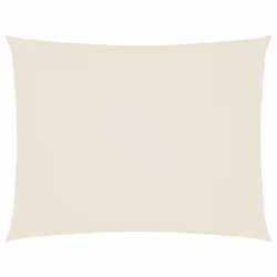 vidaXL Parasole a Vela Oxford Rettangolare 5x7 m Crema - Vista aggiuntiva 2
