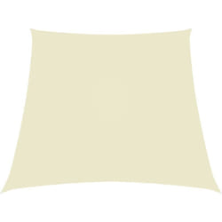 Parasole a Vela in Tela Oxford a Trapezio 3/5x4 m Crema Vidaxl