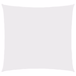 vidaXL Parasole a Vela in Tela Oxford Quadrata 6x6 m Bianco - Vista aggiuntiva 2