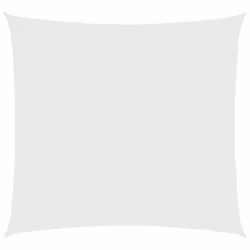 vidaXL Parasole a Vela in Tela Oxford Quadrata 7x7 m Bianco - Vista aggiuntiva 2