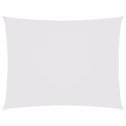 vidaXL Parasole a Vela Oxford Rettangolare 5x6 m Bianco - Vista aggiuntiva 2