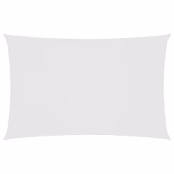 vidaXL Parasole a Vela in Tessuto Oxford Rettangolare 5x8 m Bianco - Vista aggiuntiva 2