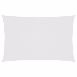 vidaXL Parasole a Vela Oxford Rettangolare 6x8 m Bianco - Vista aggiuntiva 2