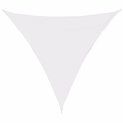 vidaXL Parasole a Vela Oxford Triangolare 4,5x4,5x4,5 m Bianco - Vista aggiuntiva 2