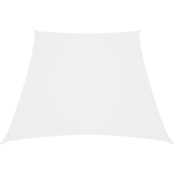 Parasole a Vela in Tela Oxford a Trapezio 3/4x3 m Bianco Vidaxl