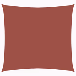 vidaXL Vela Parasole in Tela Oxford Quadrata 5x5 m Terracotta - Vista aggiuntiva 2