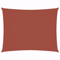 vidaXL Parasole a Vela Tessuto Oxford Rettangolare 2x3,5m Terracotta - Vista aggiuntiva 2