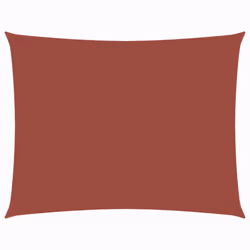 vidaXL Parasole a Vela Oxford Rettangolare 3,5x4,5 m Terracotta - Vista aggiuntiva 2