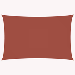 vidaXL Parasole a Vela Oxford Rettangolare 4x7 m Terracotta - Vista aggiuntiva 2