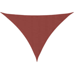 Parasole a Vela Tessuto Oxford Triangolare 4x4x5,8m Terracotta Vidaxl
