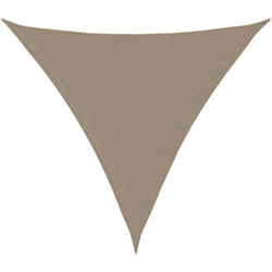 Parasole a Vela Oxford Triangolare 3,6x3,6x3,6 m Grigio Talpa Vidaxl