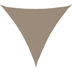 Parasole a Vela Oxford Triangolare 5x5x5 m Grigio Talpa Vidaxl