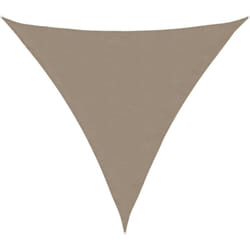 Parasole a Vela Oxford Triangolare 6x6x6 m Grigio Talpa Vidaxl