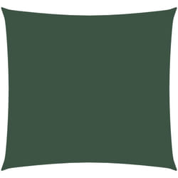 Vela Parasole in Tela Oxford Quadrata 4x4 m Verde Scuro Vidaxl 64307
