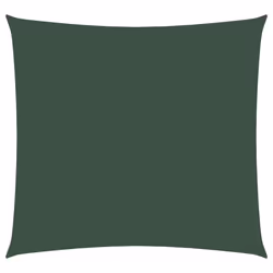 vidaXL Parasole a Vela in Tela Oxford Quadrato 4,5x4,5 m Verde Scuro - Vista aggiuntiva 2