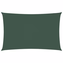 vidaXL Parasole a Vela Oxford Rettangolare 2x4,5 m Verde Scuro - Vista aggiuntiva 2