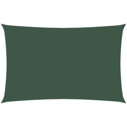 Parasole a Vela Oxford Rettangolare 2,5x5 m Verde Scuro Vidaxl 46620