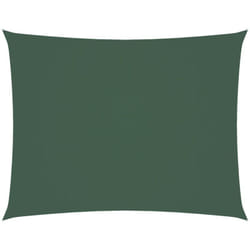 Parasole a Vela Oxford Rettangolare 3x4,5 m Verde Scuro Vidaxl 222217