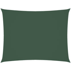 Parasole a Vela Oxford Rettangolare 3,5x4,5 m Verde Scuro Vidaxl 20025