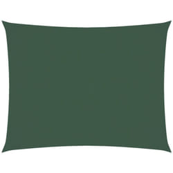 Parasole a Vela Oxford Rettangolare 5x6 m Verde Scuro Vidaxl 43058