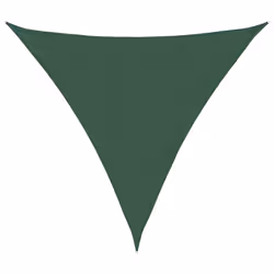 vidaXL Parasole a Vela Oxford Triangolare 4x4x4 m Verde Scuro - Vista aggiuntiva 2