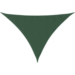 Parasole a Vela Oxford Triangolare 4x4x5,8 m Verde Scuro Vidaxl