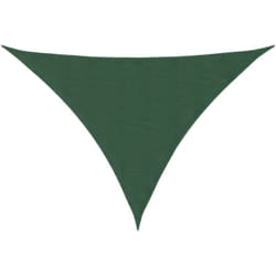Parasole a Vela Oxford Triangolare 5x6x6 m Verde Scuro vidaXL