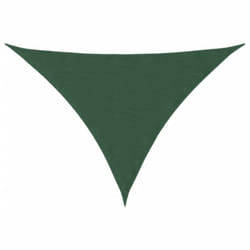 Parasole a Vela Oxford Triangolare 5x5x6 m Verde Scuro Vidaxl