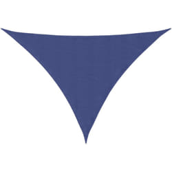 Parasole a Vela Oxford Triangolare 5x5x6 m Blu Vidaxl 318342