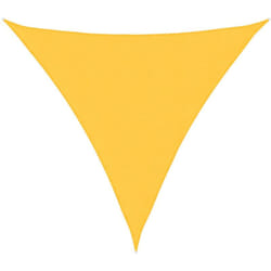 Parasole a Vela Oxford Triangolare 4,5x4,5x4,5 m Giallo Vidaxl 406239
