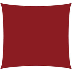 Vela Parasole in Tela Oxford Quadrata 3,6x3,6 m Rosso Vidaxl 390593