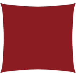 Parasole a Vela in Tela Oxford Quadrato 4,5x4,5 m Rosso Vidaxl 816270