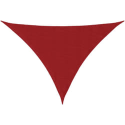 Parasole a Vela Oxford Triangolare 4x4x5,8 m Rosso Vidaxl 143307